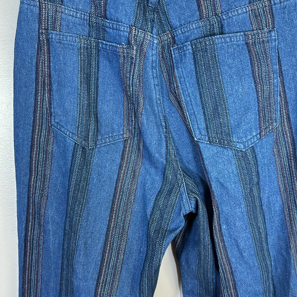 Cider High Waisted Retro Striped Flare Jeans Women’s Size Small - Picture 5 of 11